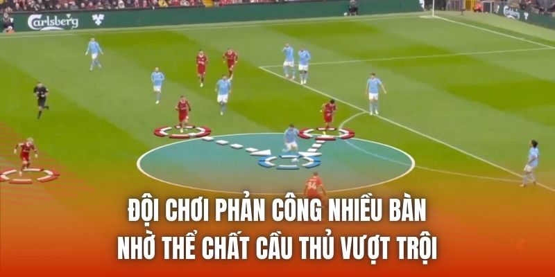 Đội chơi phản công nhiều bàn nhờ thể chất cầu thủ vượt trội
